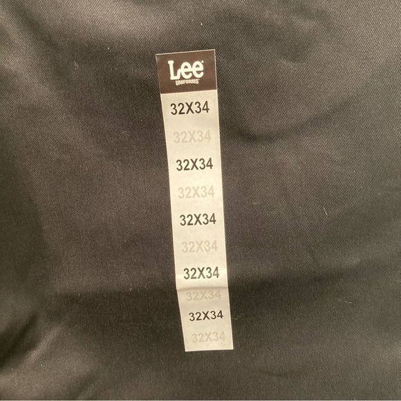 NWT Lee Men Black Classic Fit Trouser Work Uniform Dress Pants Straight Leg - Picture 6 of 9